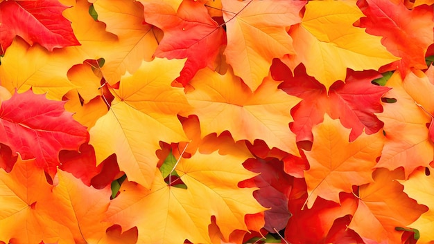 Fond d'automne à partir de feuilles colorées agrandi