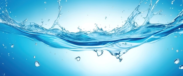 fond de bannière d'eau