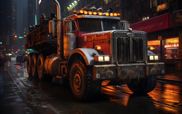 Fond de beau gros camion