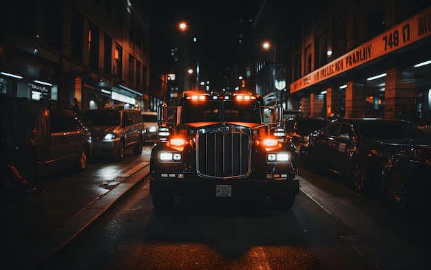 Fond de beau gros camion