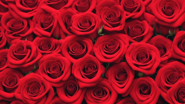 Fond de belles roses rouges