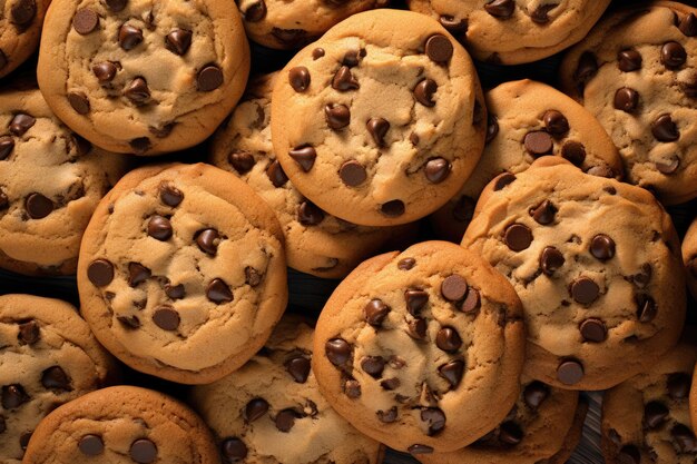 Fond de biscuits aux pépites de chocolat