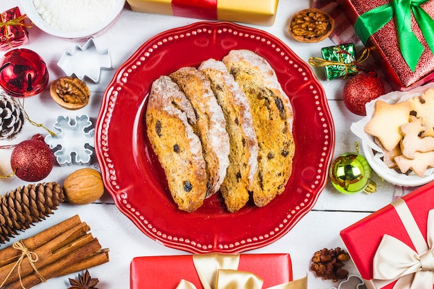 Fond de biscuits de Noël