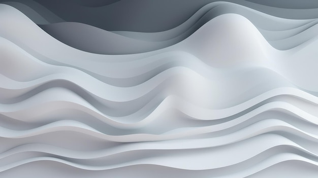 Un fond blanc abstrait avec des lignes ondulées