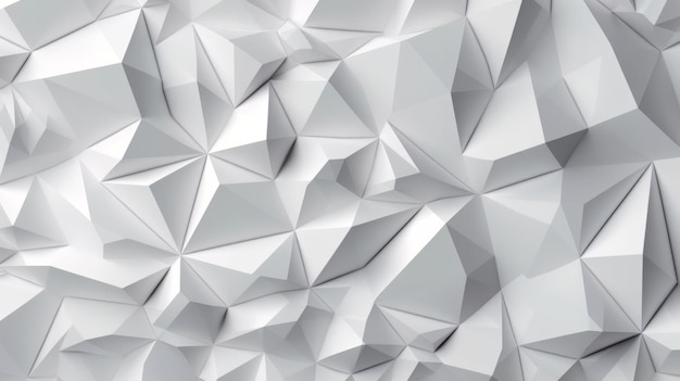 Un fond blanc avec un design très low poly Generative ai