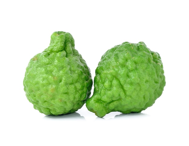 Fond blanc isolé de bergamote