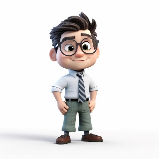 Photo le fond blanc nerd style jabroni pixar le fond blanc