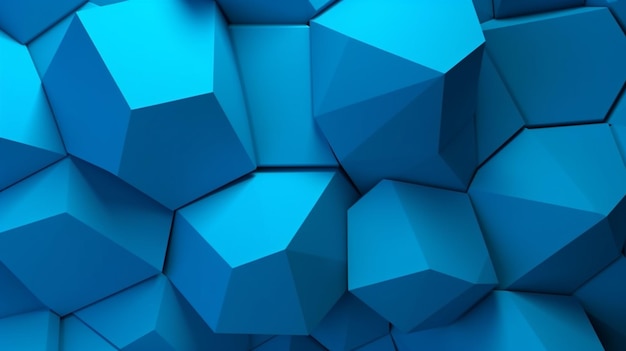 Un fond bleu avec beaucoup de cubes.