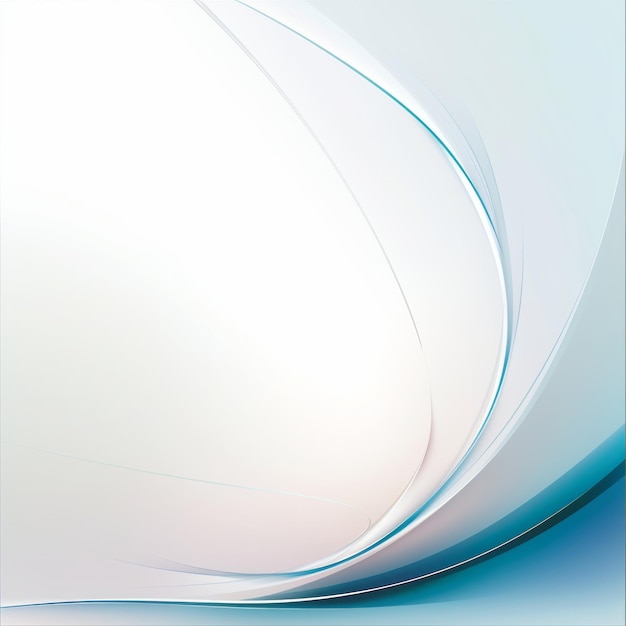 Photo fond bleu et blanc abstrait avec des lignes courbes