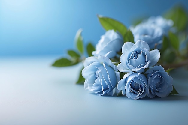 fond bleu clair avec de belles fleurs