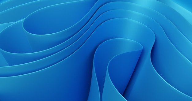 Fond bleu avec un design ondulé