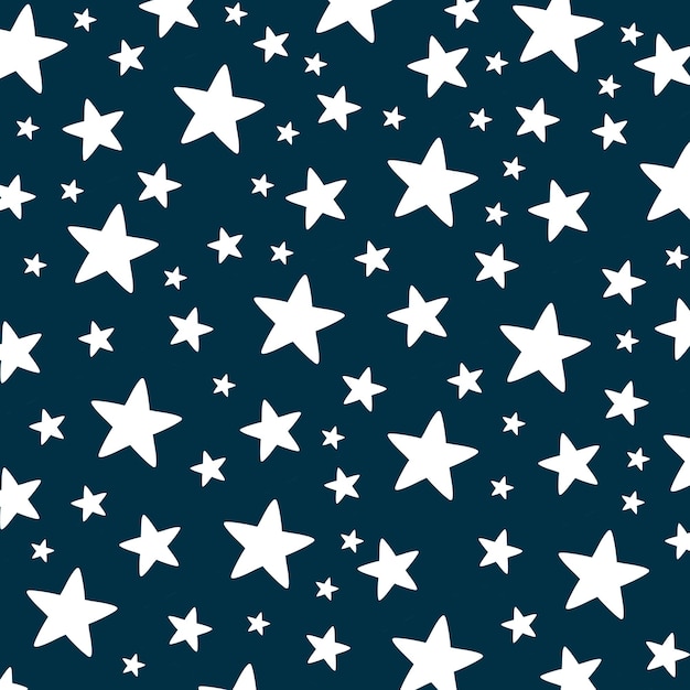 un fond bleu avec des étoiles blanches et un fond noir