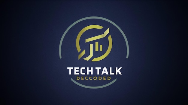 Un fond bleu avec un fond bleu qui dit "Technologie parle parle"