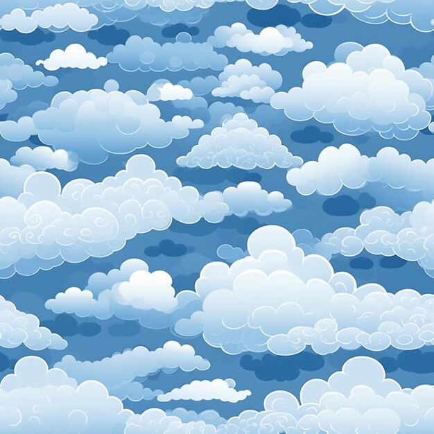 Un fond bleu avec des nuages et les mots " le mot " dessus.