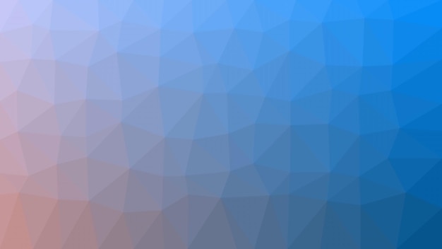 Fond bleu et orange avec un motif triangle.