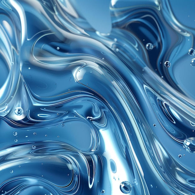 un fond bleu avec quelques bulles qui s'appelle quotation de glace quotation