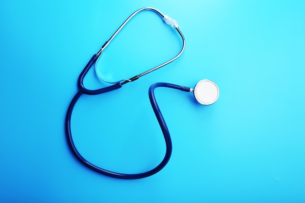 Sur fond bleu Stethoscope