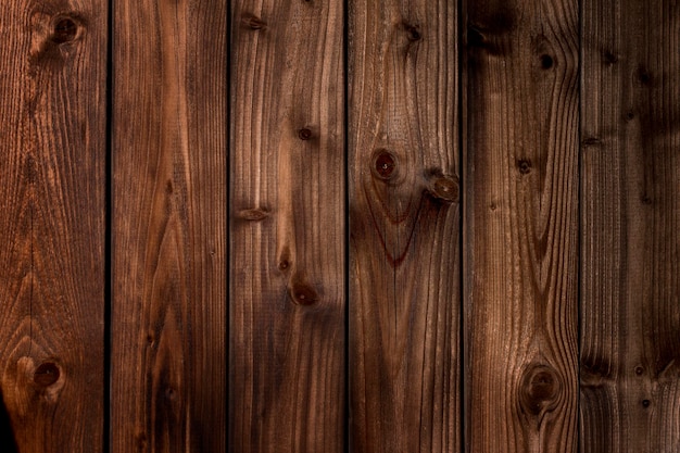Fond en bois brun Texture sombre du vieux bois
