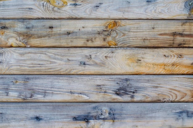 Fond en bois naturel d'une clôture sans peinture