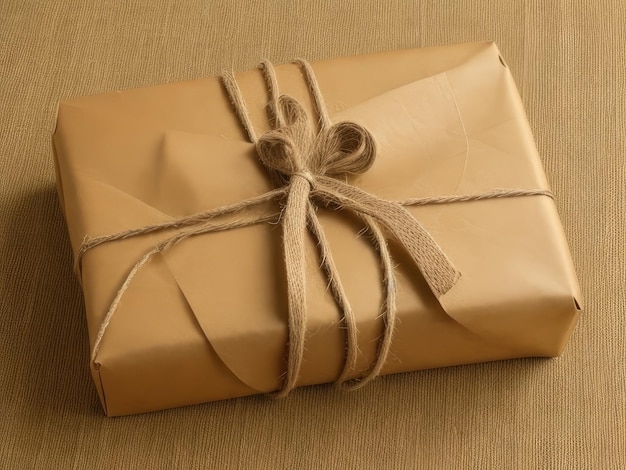 Un fond de boîte à cadeaux enveloppée en papier