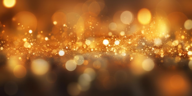 Un fond bokeh abstrait doré IA générative AIG30