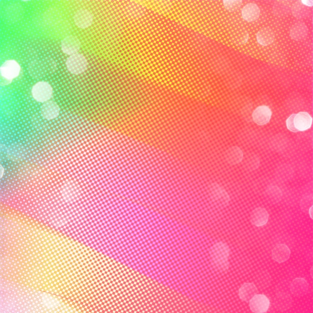 Fond bokhe Belles lumières défocalisées multicolores fond carré