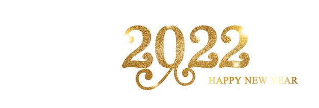 Fond de bonne année. Début jusqu'en 2022. Illustration 3D