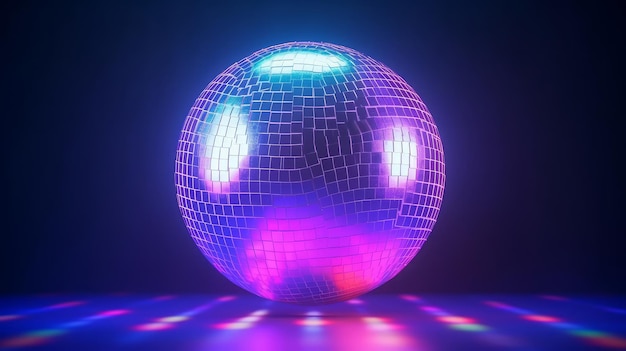 Fond de boule disco Illustration AI GenerativexA