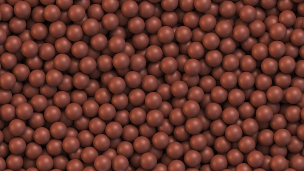 Fond de boules de chocolat