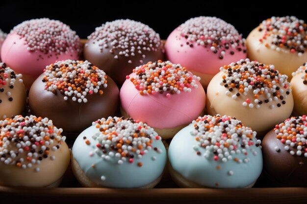 Fond de boules de sucre pâtisserie