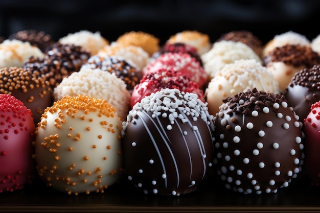 Fond de boules de sucre pâtisserie