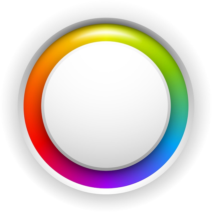 Photo fond de bouton cercle coloré