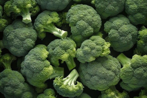 Fond de brocoli vert Générer Ai