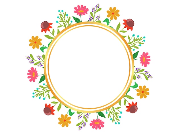 Fond de cadre de fleur d'été