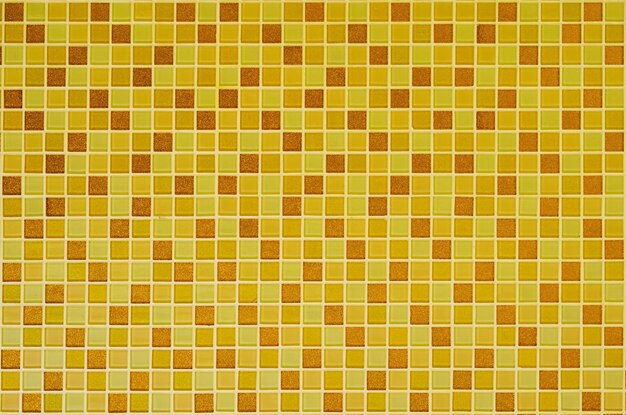 Fond de carreaux de mosaïque d'or jaune pour la décoration et la conception des murs de la salle de bain et de la cuisine