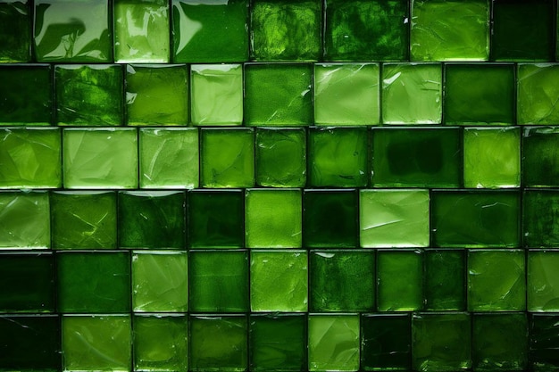 Fond de carreaux verts