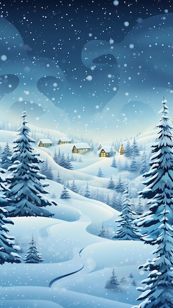 Fond de carte d'hiver de Noël confortable