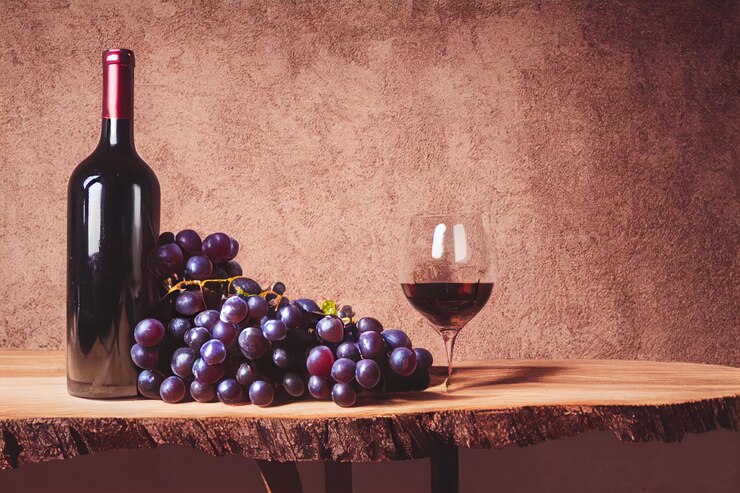 Photo fond de cave à vin
