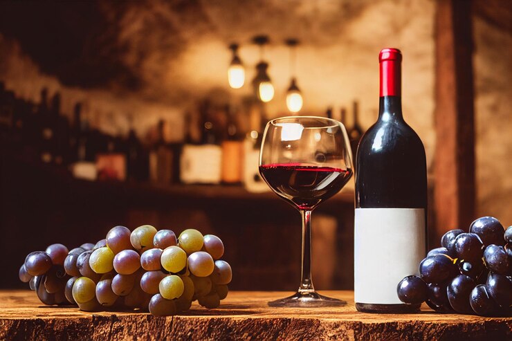 Photo fond de cave à vin