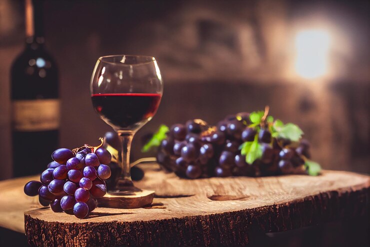 Photo fond de cave à vin