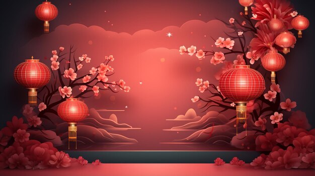 Fond de célébration du nouvel an chinois