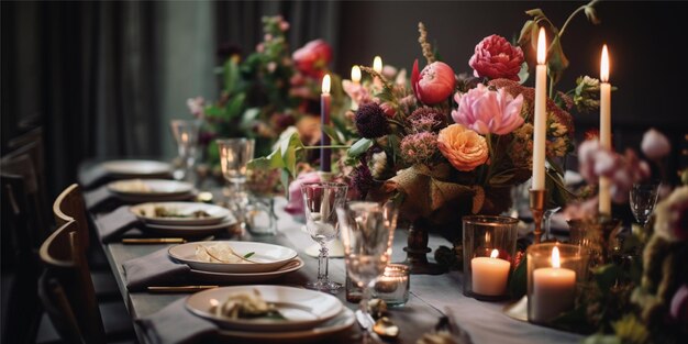 fond de célébration florale de mariage