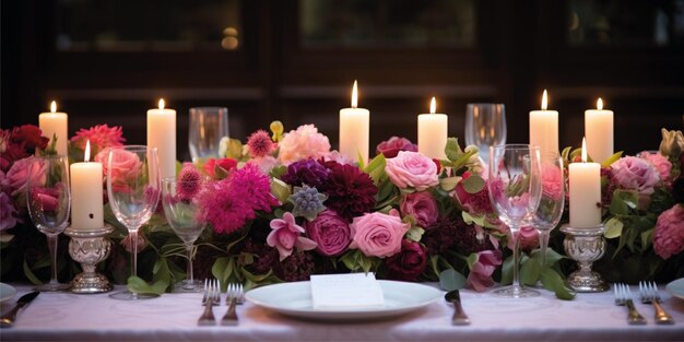 fond de célébration florale de mariage