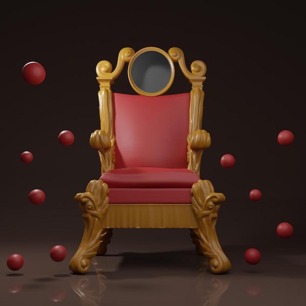 Fond de chaise rouge