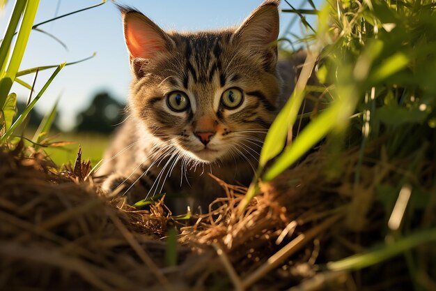 le fond d'un chaton mignon