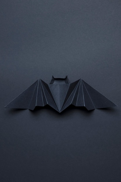 Fond de chauves-souris dracula fantasmagoriques d'halloween en origami