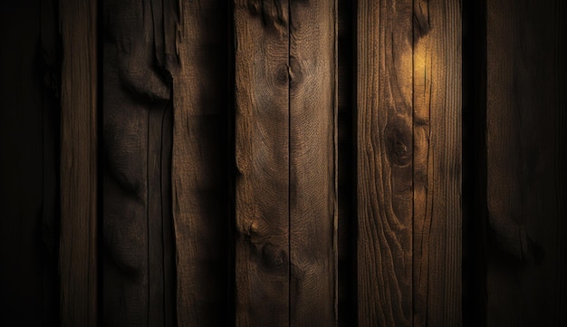 Fond de chêne rustique en bois de chêne foncé