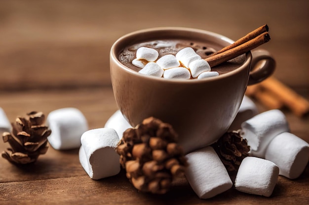 Fond de chocolat chaud