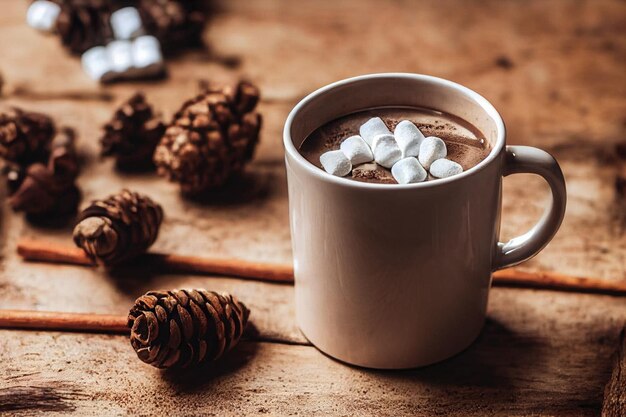 Fond de chocolat chaud