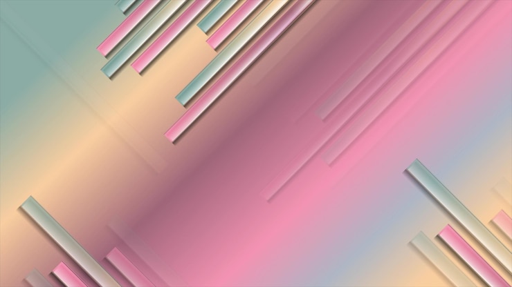 Photo fond chromatique abstrait géométrique pastel holographique